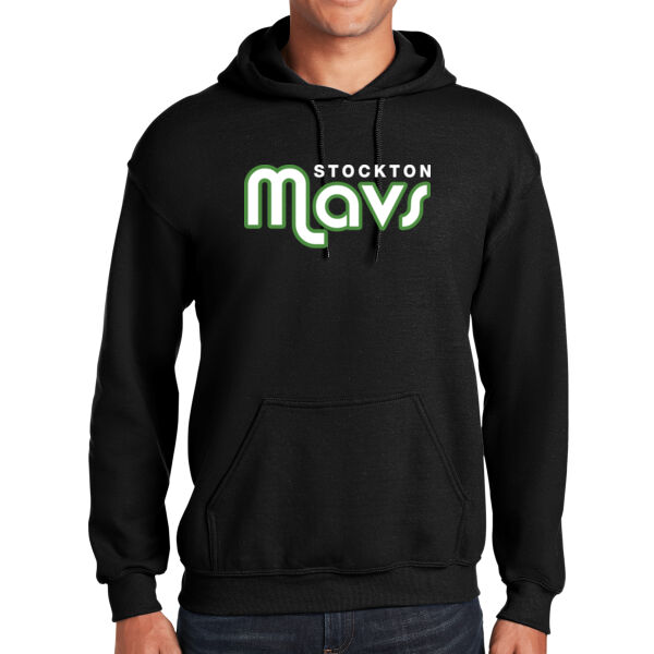 Stockton Mavericks Black Heavy Blend Hooded Sweatshirt Thumbnail