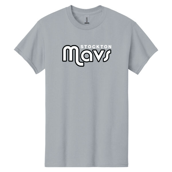 Stockton Mavericks Grey Heavy Cotton 100% Cotton T Shirt Thumbnail