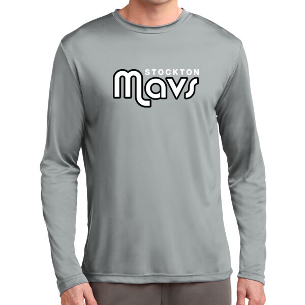 Stockton Mavericks Long Sleeve Silver PosiCharge Competitor Tee Thumbnail